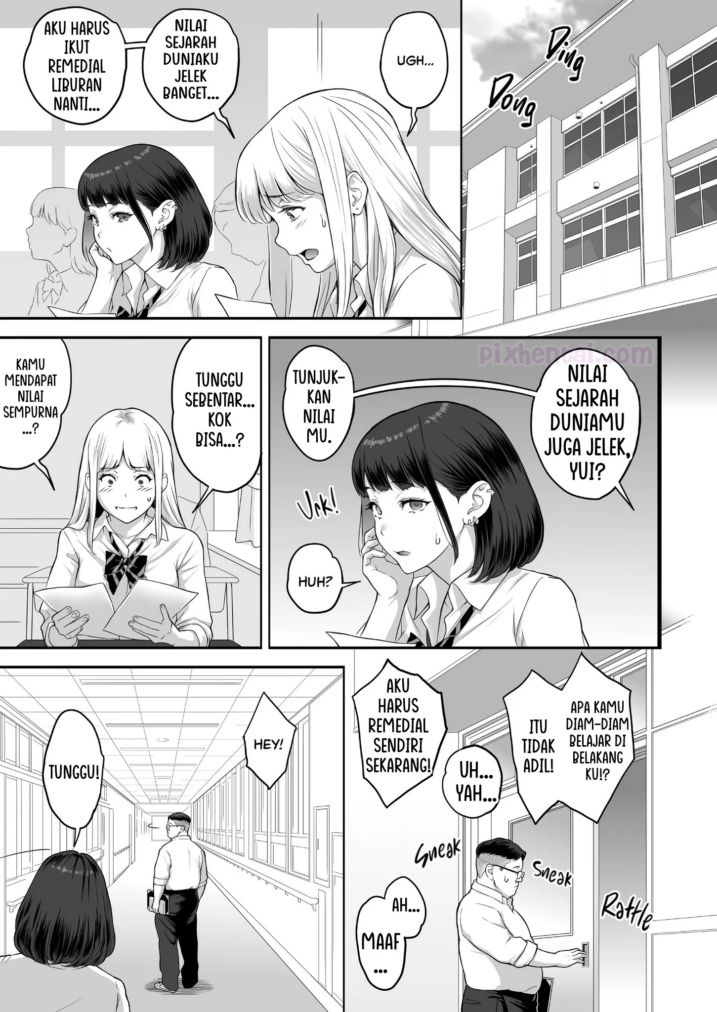 Komik hentai xxx manga sex bokep Gal ga Ossan to LoveHo de Asedaku SEX suru Riyuu 68